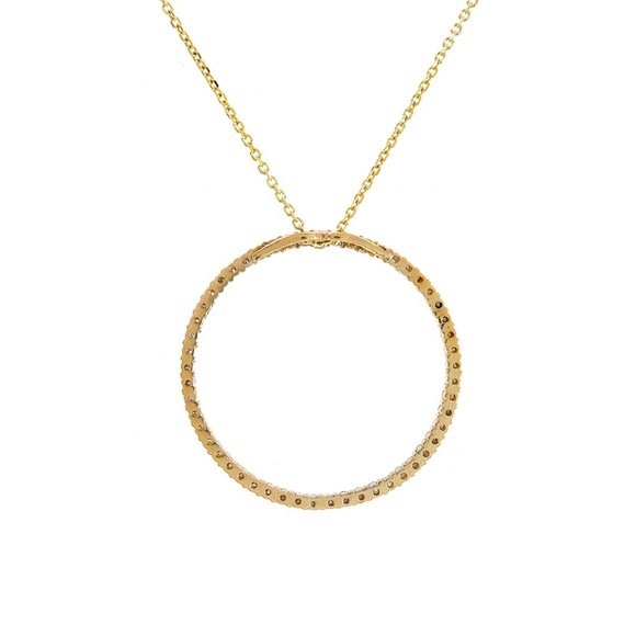 0.65 Carat Diamond Classic Round Eternity Pendant - Picture 8 of 9